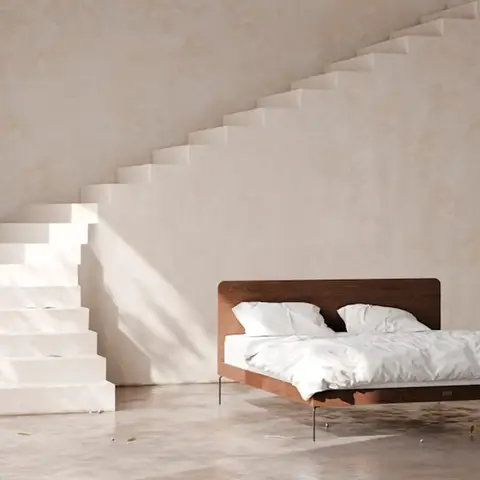 Double Bed Frame, Ash, from the sample first apartment board.