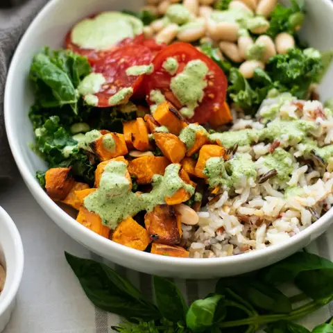 Grain Bowl, Roast Veg, from the sample meal planning board.