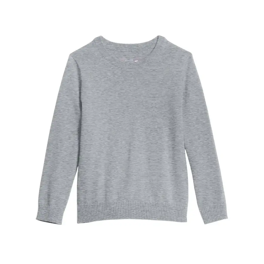 Crewneck Sweater, Heather Gray, size 5